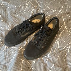 Vans Black On Black Old School Sneakers size 15